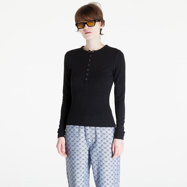 Daily Paper Majica Daily Paper Denise Button Long Sleeve T-Shirt Black XS