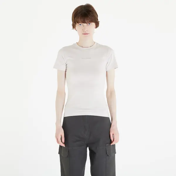 Daily Paper Majica Daily Paper Logotype Women Fitted Short Sleeve T-Shirt Moonstruck Beige XL