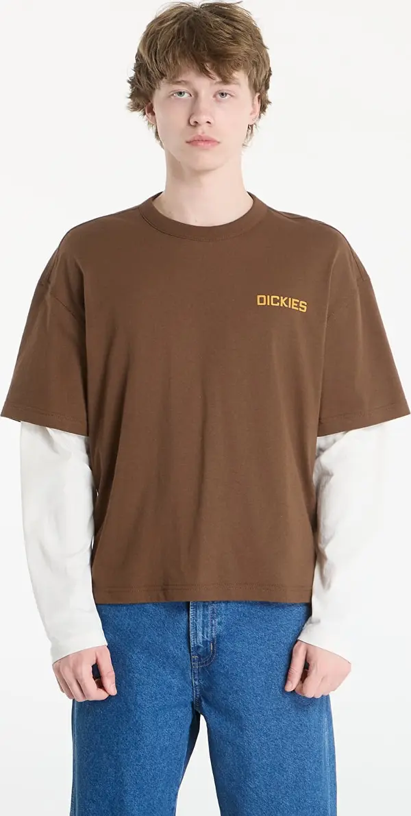 Dickies Majica Dickies Payson 2-in-1 Tee Timber Brown M