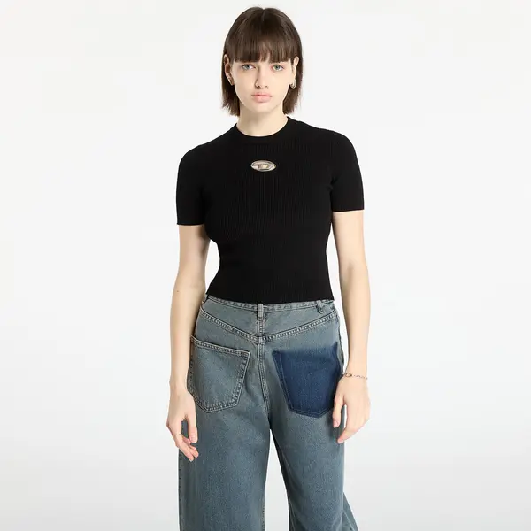 Diesel Majica DIESEL M-Valari-Ss Knitwear Black M