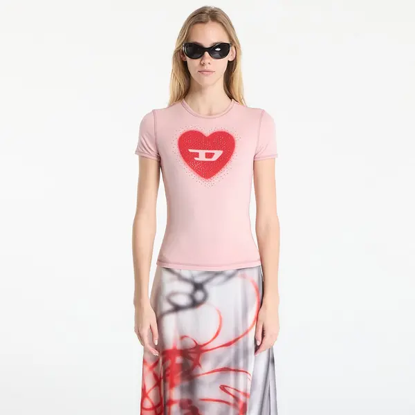 DIESEL Majica Diesel T-Uncuties-Long-S5 T-Shirt Pale Mauve S