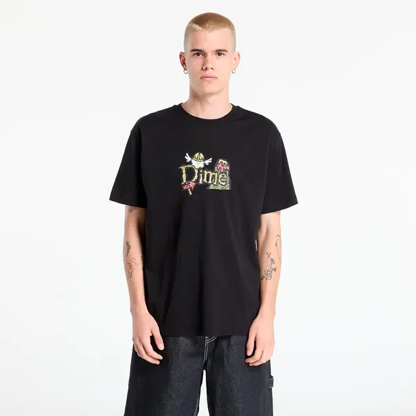 DIME Majica DIME Classic Fuzzy T-Shirt UNISEX Black S