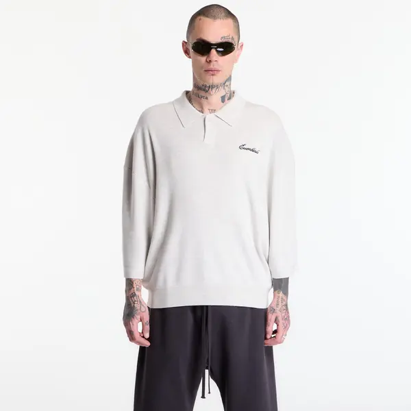 Fear of God Essentials Majica Fear of God Essentials Signature 3 4 Sleeve 90'S Polo Heather Oatmeal S