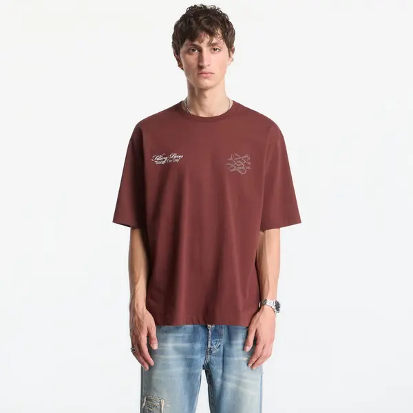 Filling Pieces Majica Filling Pieces T-Shirt Boxy Bridge The Gap Bitter Chocolate XL