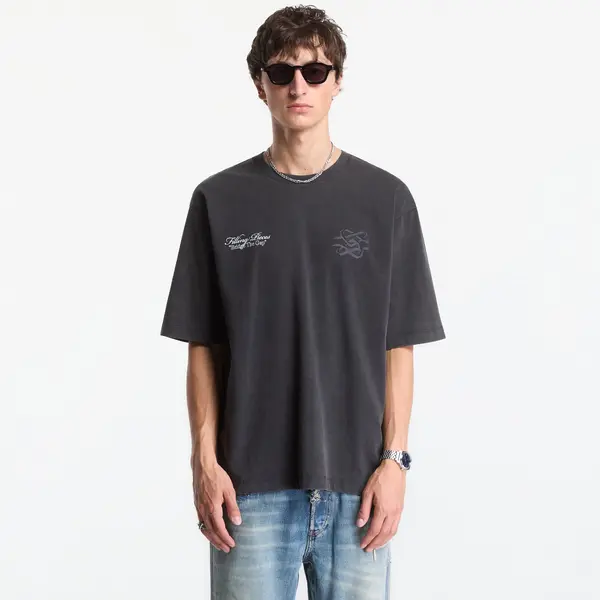 Filling Pieces Majica Filling Pieces T-Shirt Boxy Bridge The Gap Vintage Black S