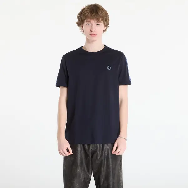 FRED PERRY Majica FRED PERRY Contrast Tape Ringer T-Shirt Navy/ Ace Blue L