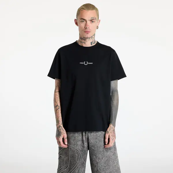 FRED PERRY Majica FRED PERRY Embroidered T-Shirt Black XL