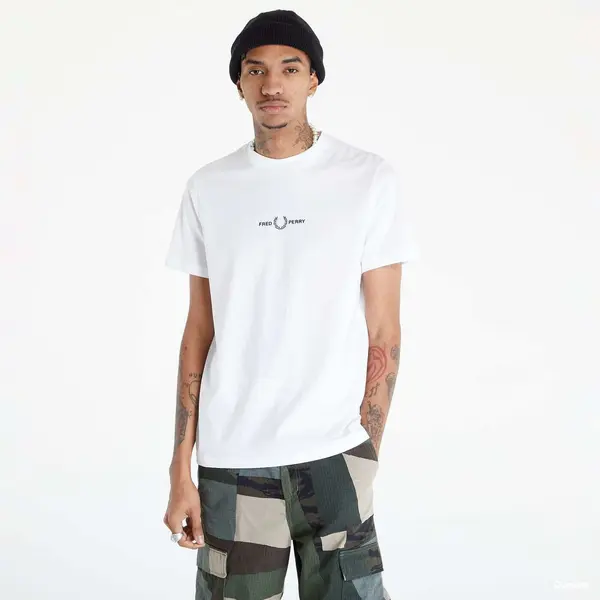 FRED PERRY Majica FRED PERRY Embroidered T-Shirt White L
