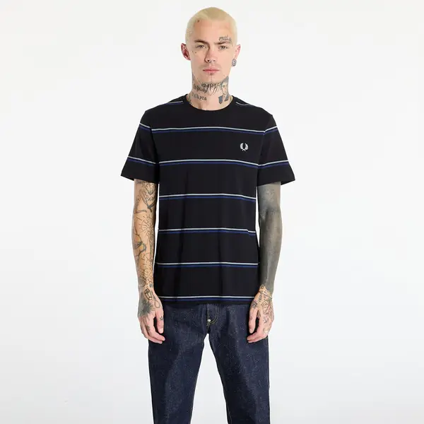 FRED PERRY Majica FRED PERRY Fine Stripe T-Shirt Black M