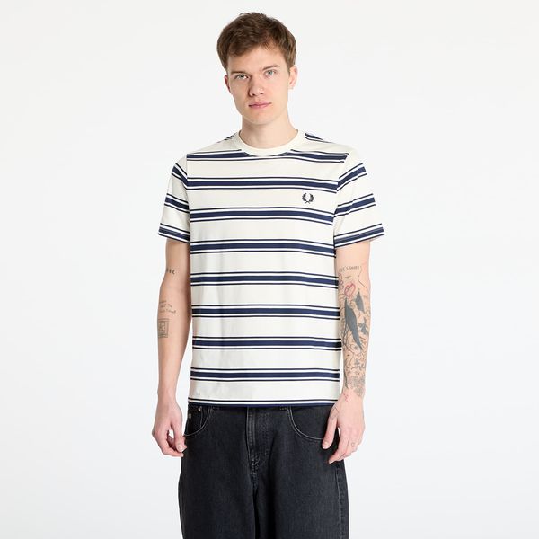 FRED PERRY Majica FRED PERRY Fine Stripe T-Shirt Ecru S