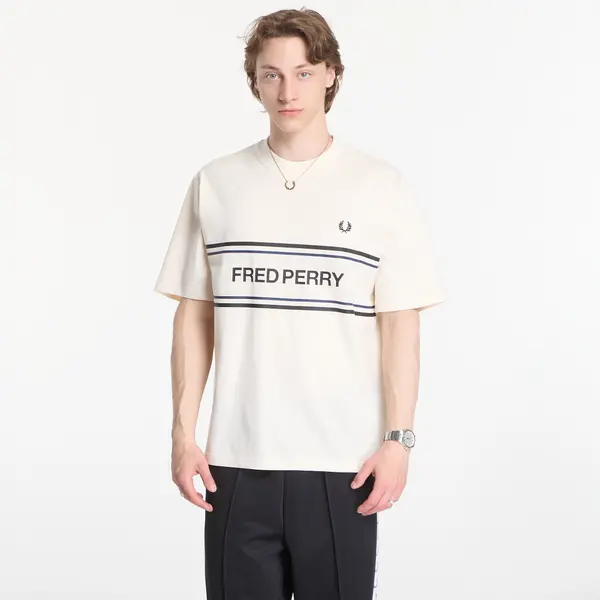 FRED PERRY Majica Fred Perry Fred Perry Graphic T-Shirt Beige L