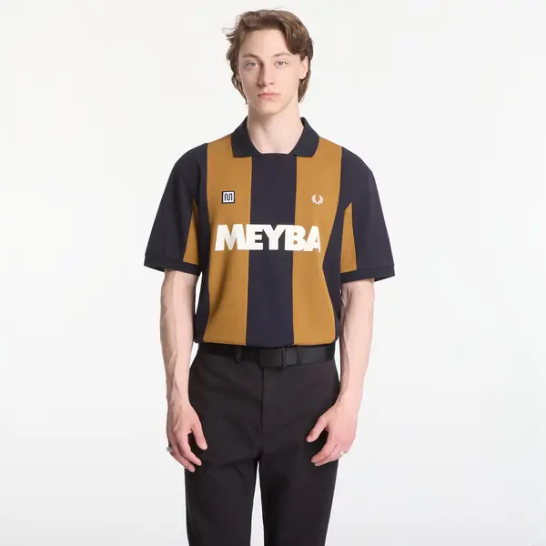 FRED PERRY Majica Fred Perry Meyba Cut And Sew Polo Shirt Brown XL