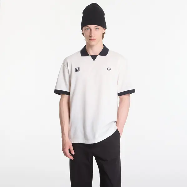 FRED PERRY Majica Fred Perry Meyba Printed Polo Shirt Beige L