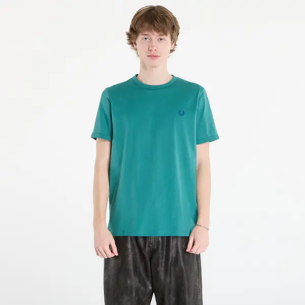 FRED PERRY Majica FRED PERRY Ringer T-Shirt Deep Mint M
