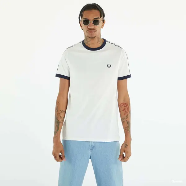 FRED PERRY Majica FRED PERRY Taped Ringer T-shirt Snow White S