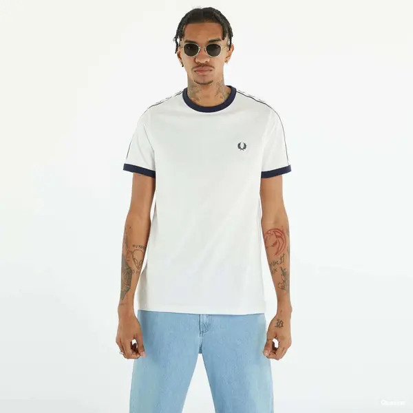 FRED PERRY Majica FRED PERRY Taped Ringer T-shirt Snow White XL