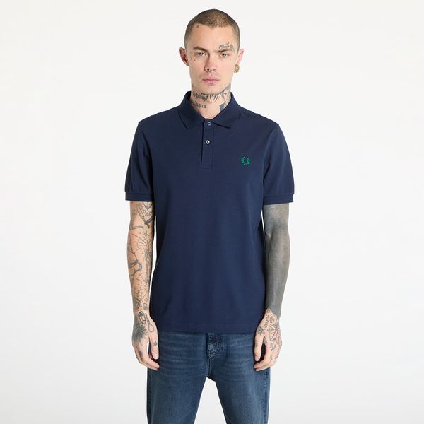 FRED PERRY Majica FRED PERRY The Fred Perry Shirt Dark Carbon/ Label Green XL