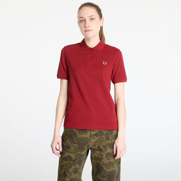 FRED PERRY Majica FRED PERRY The Shirt Burnt Red / Putty Pink 36
