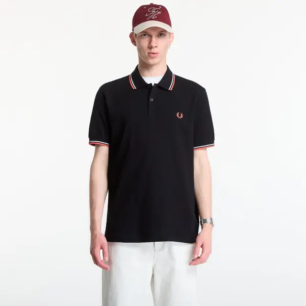 FRED PERRY Majica Fred Perry Twin Tipped Fred Perry Shirt Black L