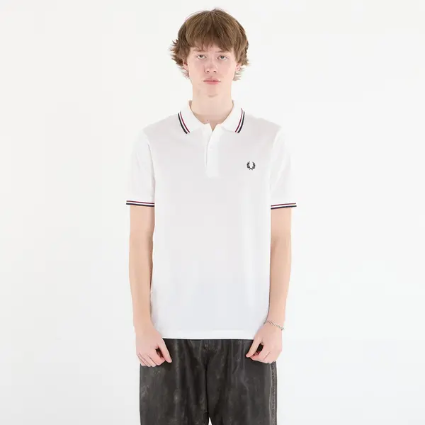 FRED PERRY Majica FRED PERRY Twin Tipped Fred Perry Shirt Snwht/ Bred/ Nvy XXL