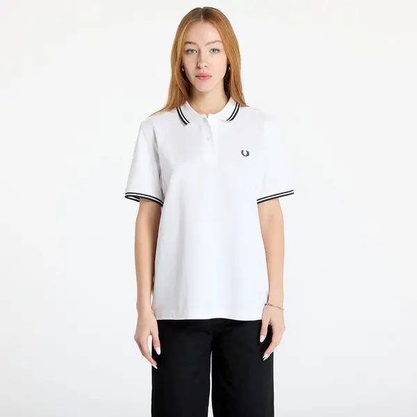 FRED PERRY Majica FRED PERRY Twin Tipped Polo Shirt White 36