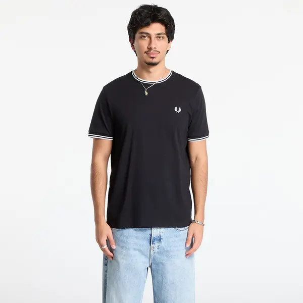 FRED PERRY Majica FRED PERRY Twin Tipped T-Shirt Black XXL