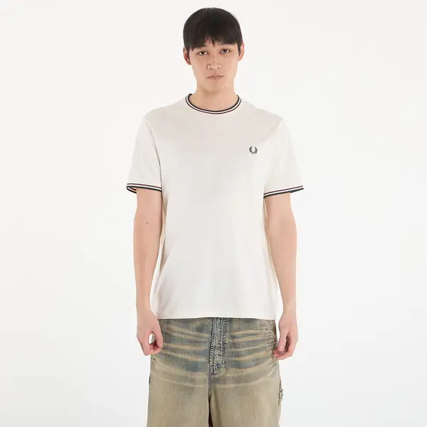 FRED PERRY Majica FRED PERRY Twin Tipped T-Shirt Ecr/ Oxbld/ Grsrts L