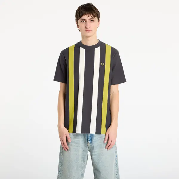 FRED PERRY Majica FRED PERRY Vertical Stripe T-Shirt Anchor Grey S