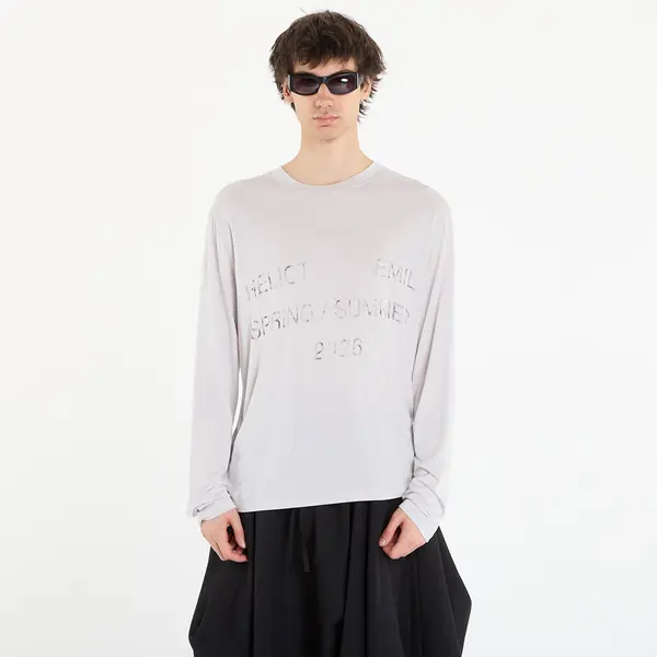 HELIOT EMIL Majica HELIOT EMIL Overo Ls T-Shirt Light Grey 50
