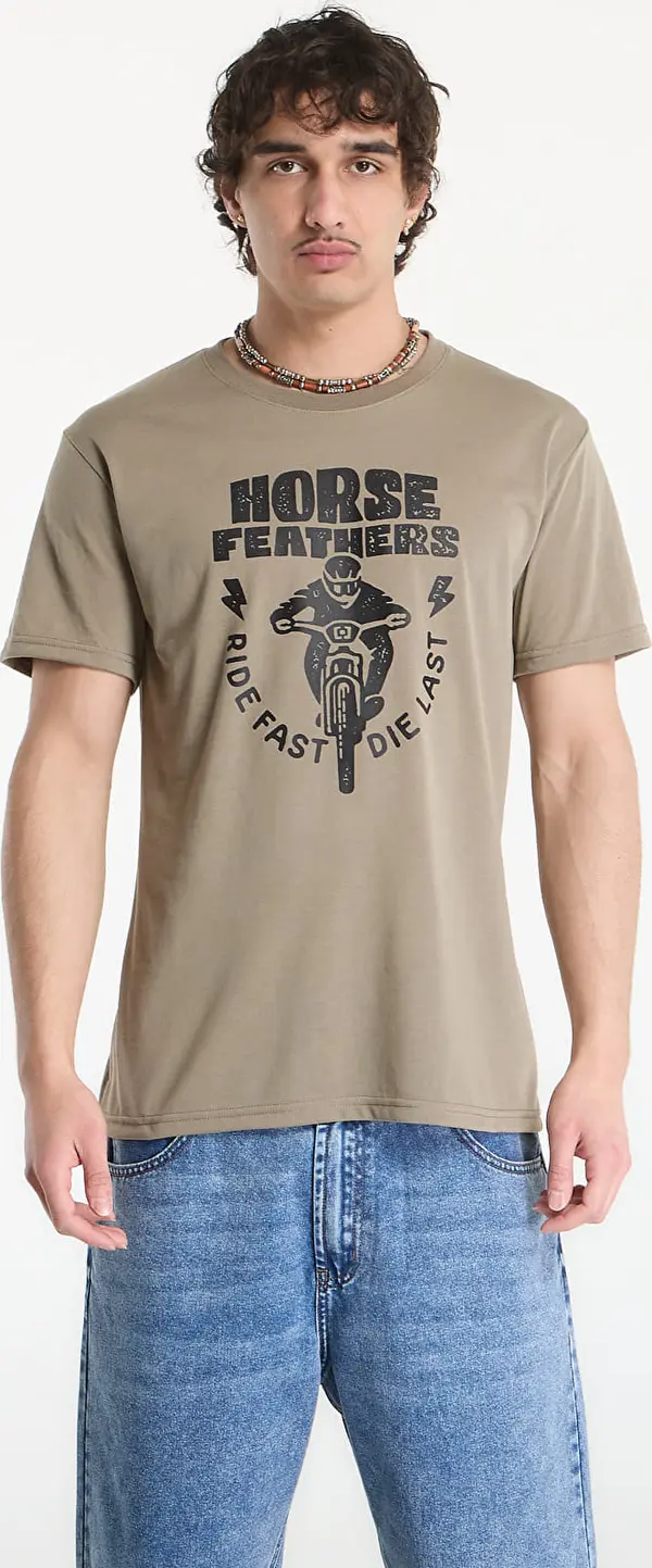 Horsefeathers Majica Horsefeathers Full Send Tech T-Shirt Taupe L