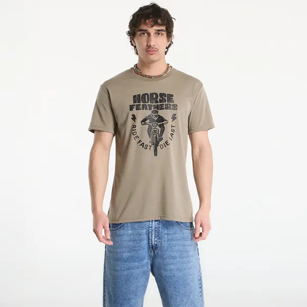 Horsefeathers Majica Horsefeathers Full Send Tech T-Shirt Taupe L