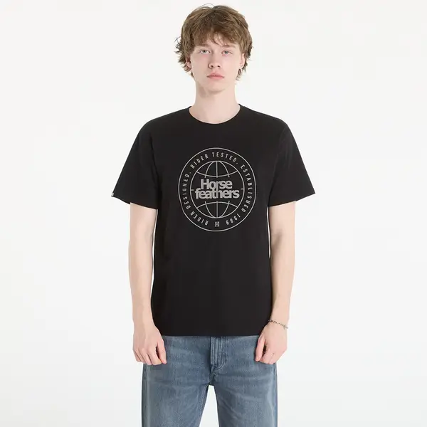 Horsefeathers Majica Horsefeathers Global T-Shirt Black L