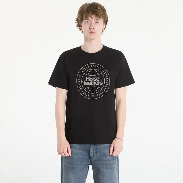 Horsefeathers Majica Horsefeathers Global T-Shirt Black XXL