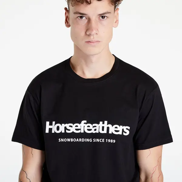 Horsefeathers Majica Horsefeathers Quarter T-Shirt Black M
