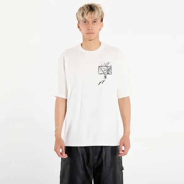 Jordan Majica Jordan Brooklyn Men's Oversized Graphic T-Shirt Sail/ Off Noir S