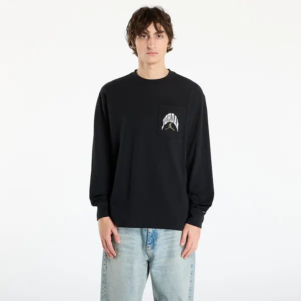 Jordan Majica Jordan Brooklyn Men's Realtree Long-Sleeve Pocket Crew Neck Black/ Sail S