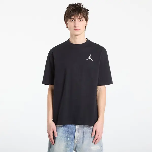 Jordan Majica Jordan Men's Embroidered Jumpman T-Shirt Black/ White XS