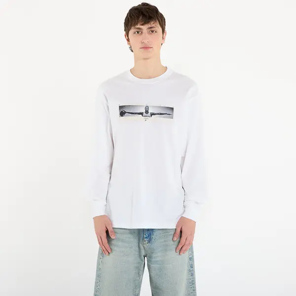 Jordan Majica Jordan Men's Long-Sleeve Crew-Neck T-Shirt White/ Black M