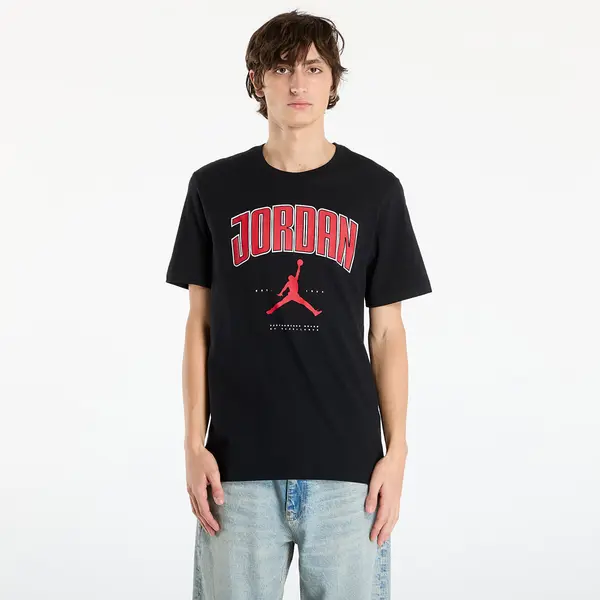 Jordan Majica Jordan Men's T-shirt Black/ Gym Red/ Gym Red L