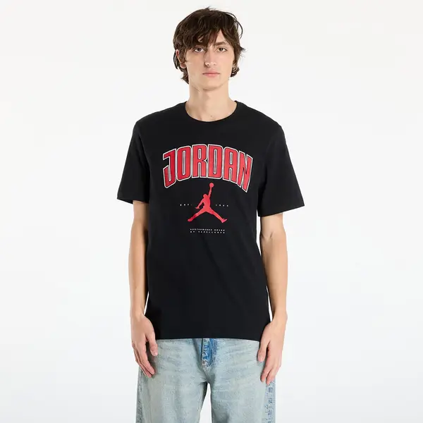 Jordan Majica Jordan Men's T-shirt Black/ Gym Red/ Gym Red M