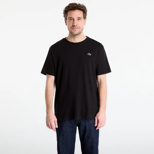 LACOSTE Majica LACOSTE Tee-Shirt Black/ Lamb'S Lettuce 6