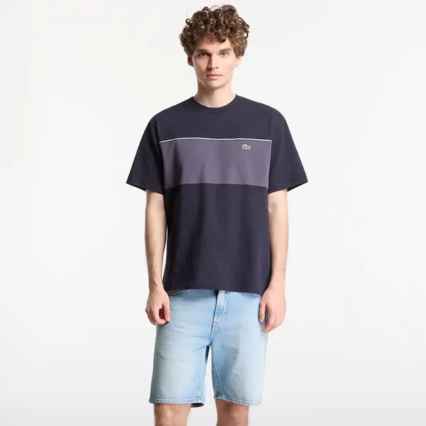 LACOSTE Majica LACOSTE Tee-Shirt Blackbird/ Graphite 4