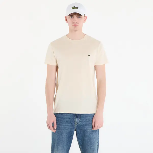 LACOSTE Majica LACOSTE Tee-Shirt Naturel Clair 4