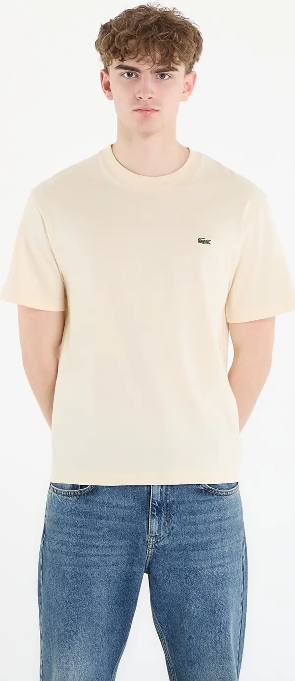 LACOSTE Majica LACOSTE Tee-Shirt Naturel Clair 6