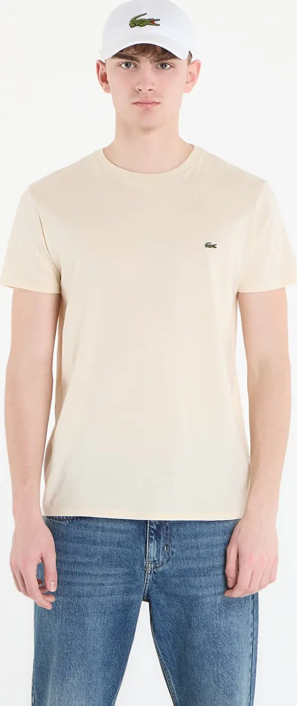 LACOSTE Majica LACOSTE Tee-Shirt Naturel Clair 7