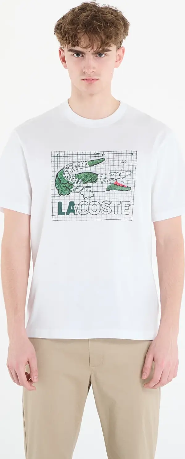 LACOSTE Majica LACOSTE Tee-Shirt White 5