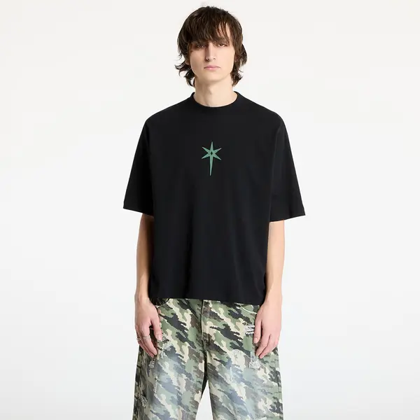 Marcelo Burlon Majica Marcelo Burlon County Goth Boxy T-Shirt Black/ Deep Green XS