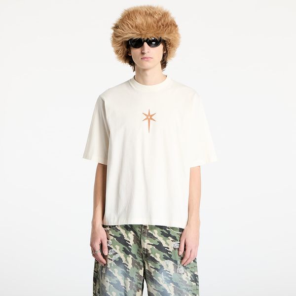 Marcelo Burlon Majica Marcelo Burlon County Goth Boxy T-Shirt Ecru Brown XS