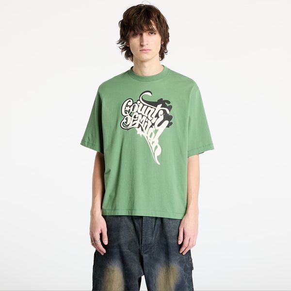 Marcelo Burlon Majica Marcelo Burlon County Melted Boxy T-Shirt Deep Green/ Ecru Brown S