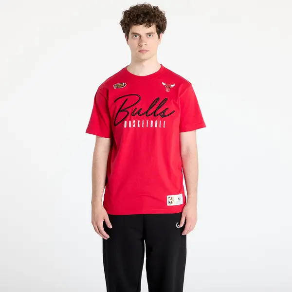 Mitchell & Ness Majica Mitchell & Ness NBA Training Day Premium Ss Tee Vintage Logo Bulls Scarlet XL
